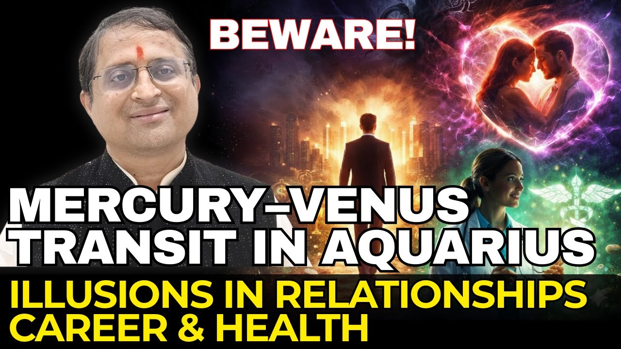 Mercury–Venus Transit In Aquarius | Illusions In Relationships, Career & Health #mercurytransit
