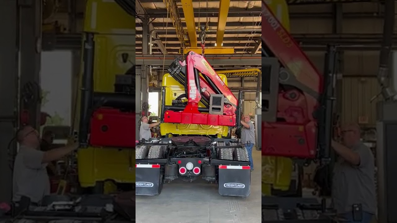 Install of PALFINGER Knuckle Boom Crane