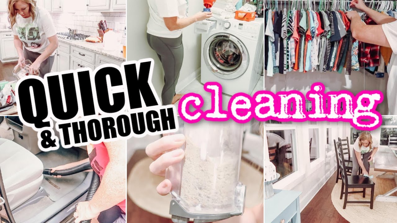 QUICK & THOROUGH CLEAN WITH ME | DOING THE MOST