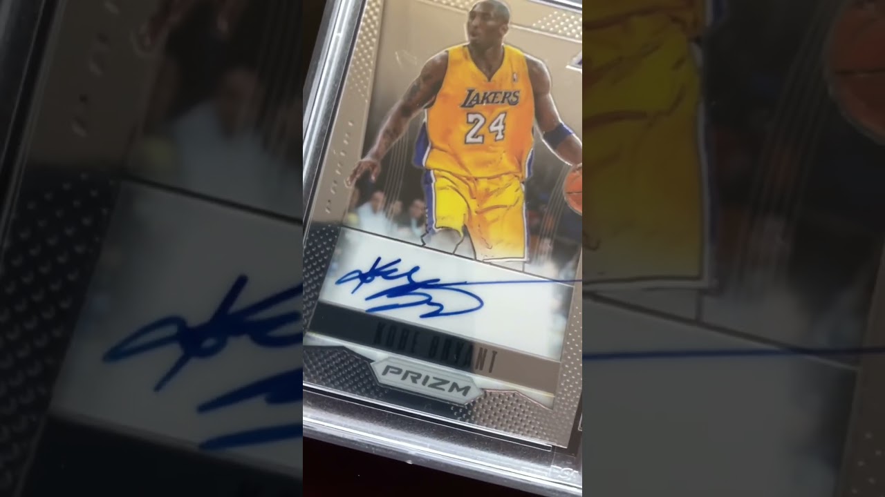 2012 Panini Prizm Kobe Bryant Autograph PSA 9 with 10 Grade Autograph