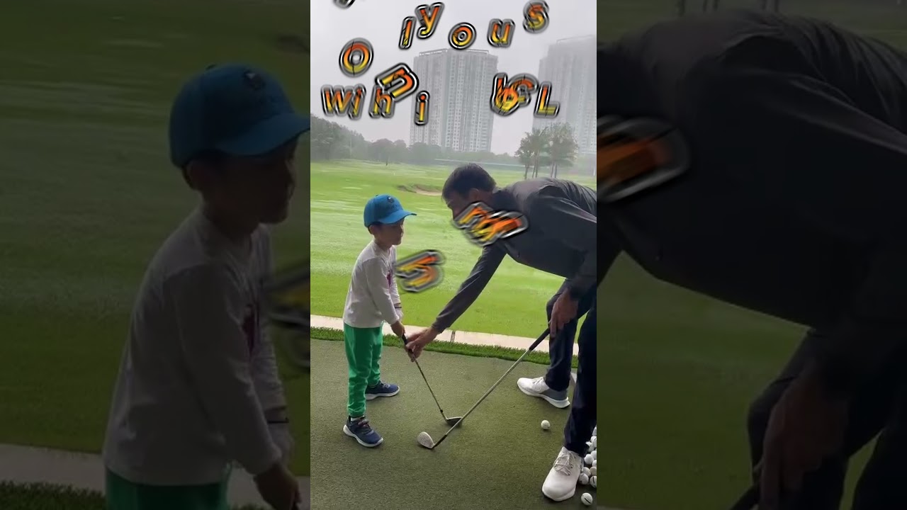 Jeff PGA France golf Professional in Vietnam. Lesson of the day kids Classe Us Kids
