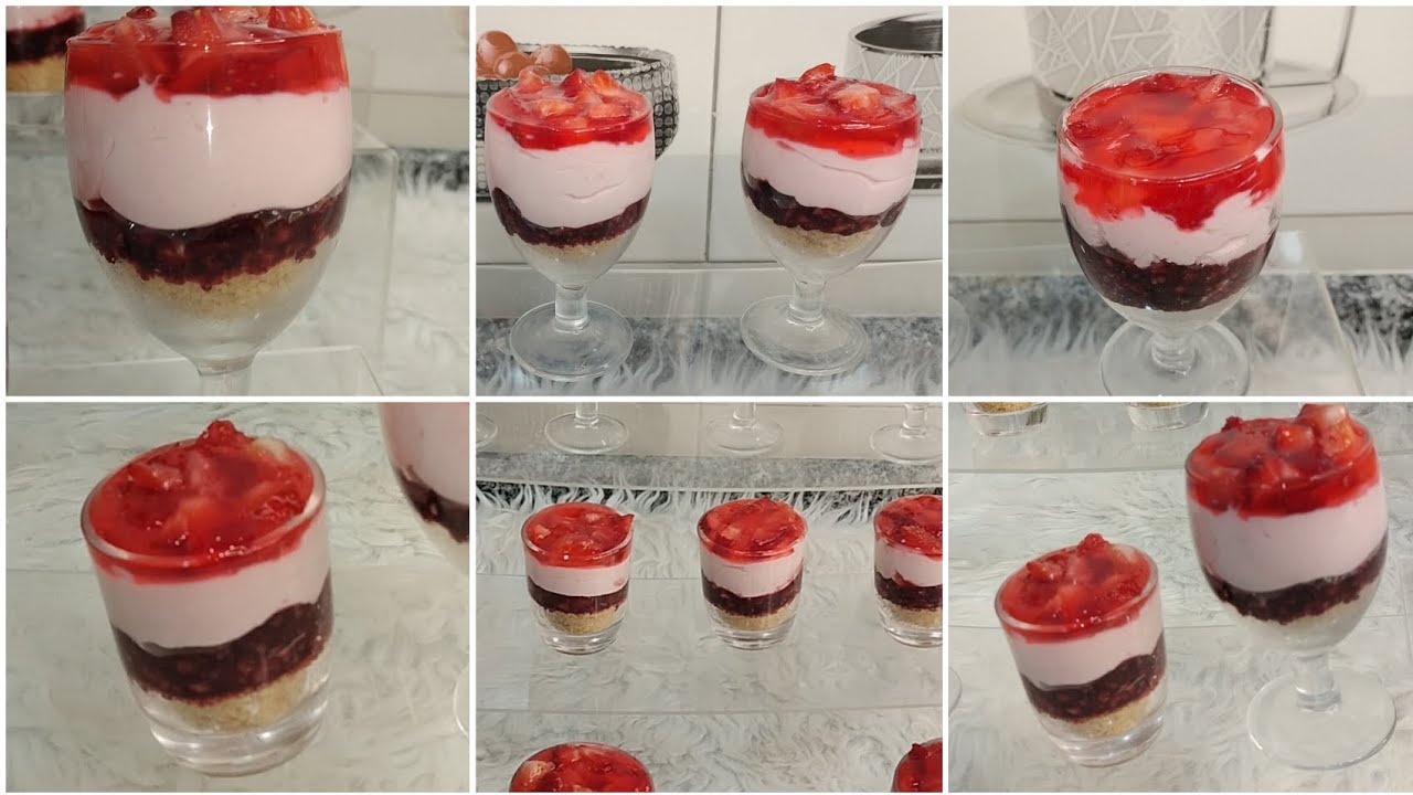تحلية 10دقائق ✅بذوق الفراولة🍓🦋 لسهراتكم #الرمضانية 🌙 بنة خرافية 🥰😋✨