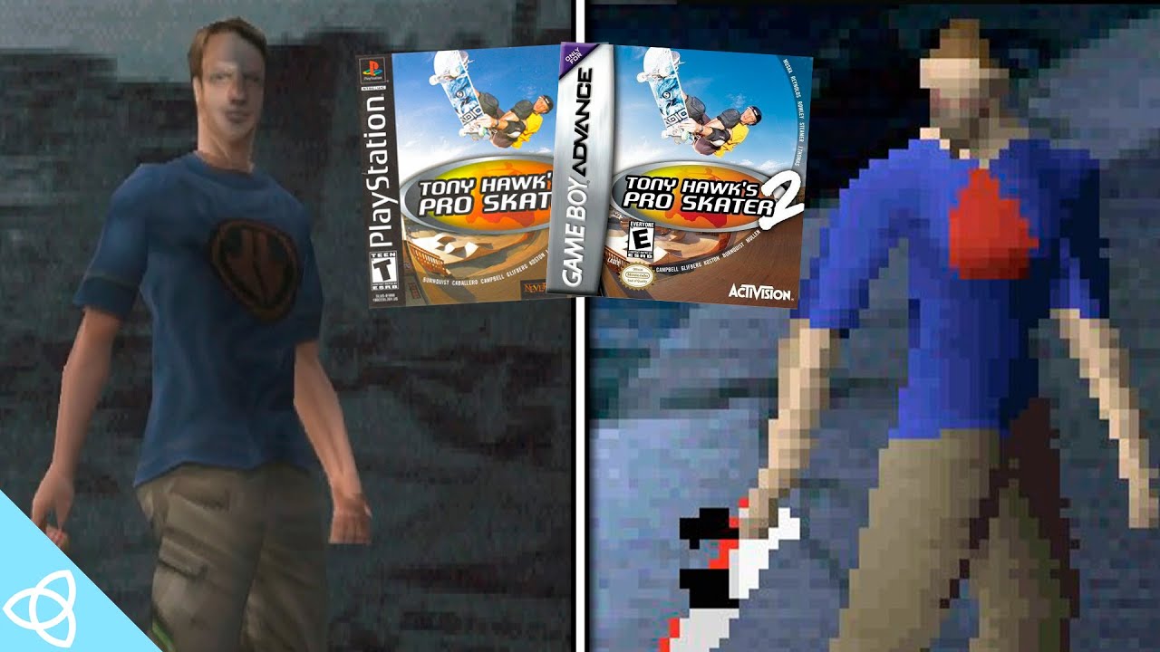 Tony Hawk's Pro Skater 2 - GBA vs. Playstation | Side by Side