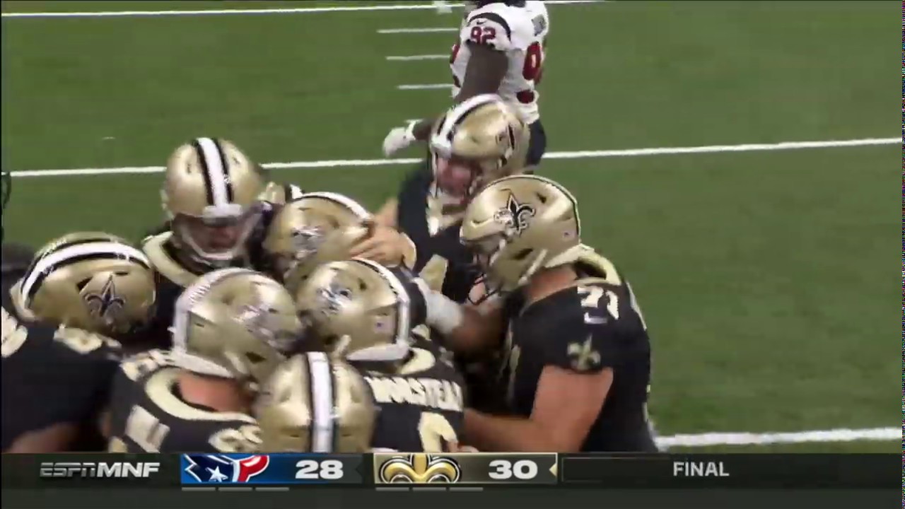 Lutz WINS THE GAME FOR SAINTS WITH A FIELD GOAL/Saints vs Texans/September 9 NFL WK 1