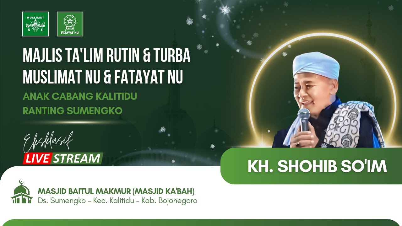 🔴[LIVE] MAJLIS TA'LIM RUTIN & TURBA MUSLIMAT - FATAYAT NU | ANCAB KALITIDU RANTING SUMENGKO
