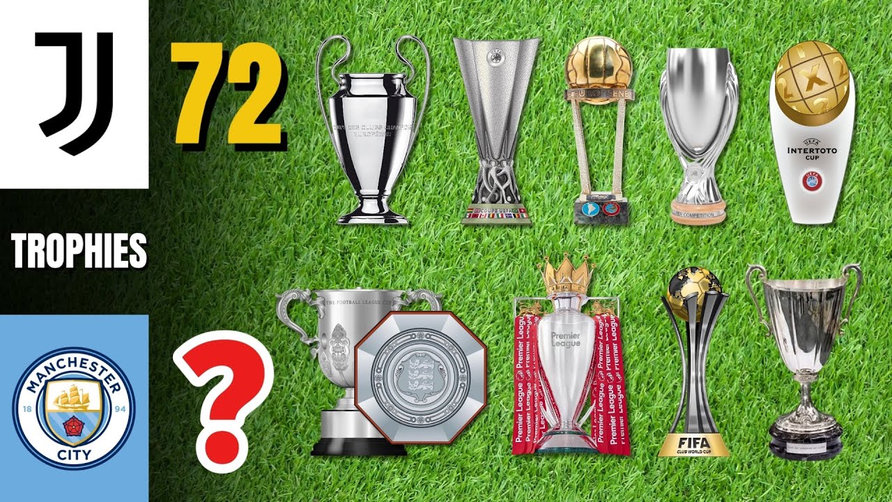 Juventus vs Man City 🏆 Who Has More Trophies? | Trophy Comparison