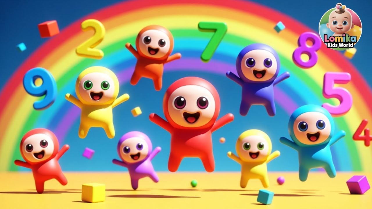Numbers 1&ndash;20 Hop Count 🎵 Jump & Learn | Fun Counting Song for Kids  @Lomika-w 