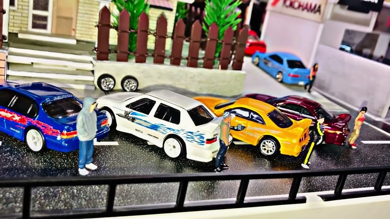 1:64 Scale The Fast and the Furious Karaktere Cars Diorama 🔥#diecastcollection #hotwheelscollection