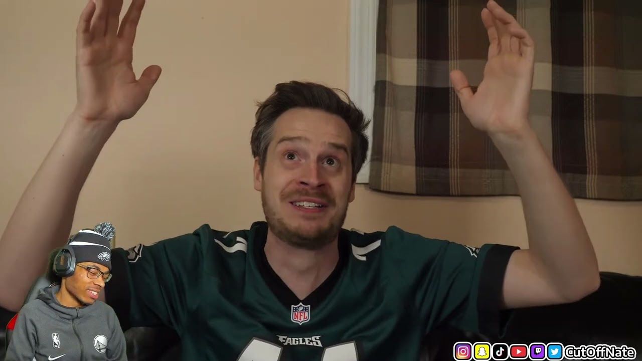CutOffNate отреагировал на реакцию болельщика Chiefs & Eagles на Суперкубок 59