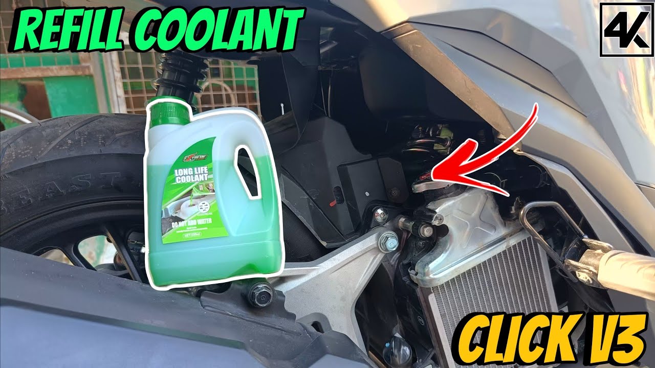 PAANO MAG REFILL NG COOLANT SA HONDA CLICK V3