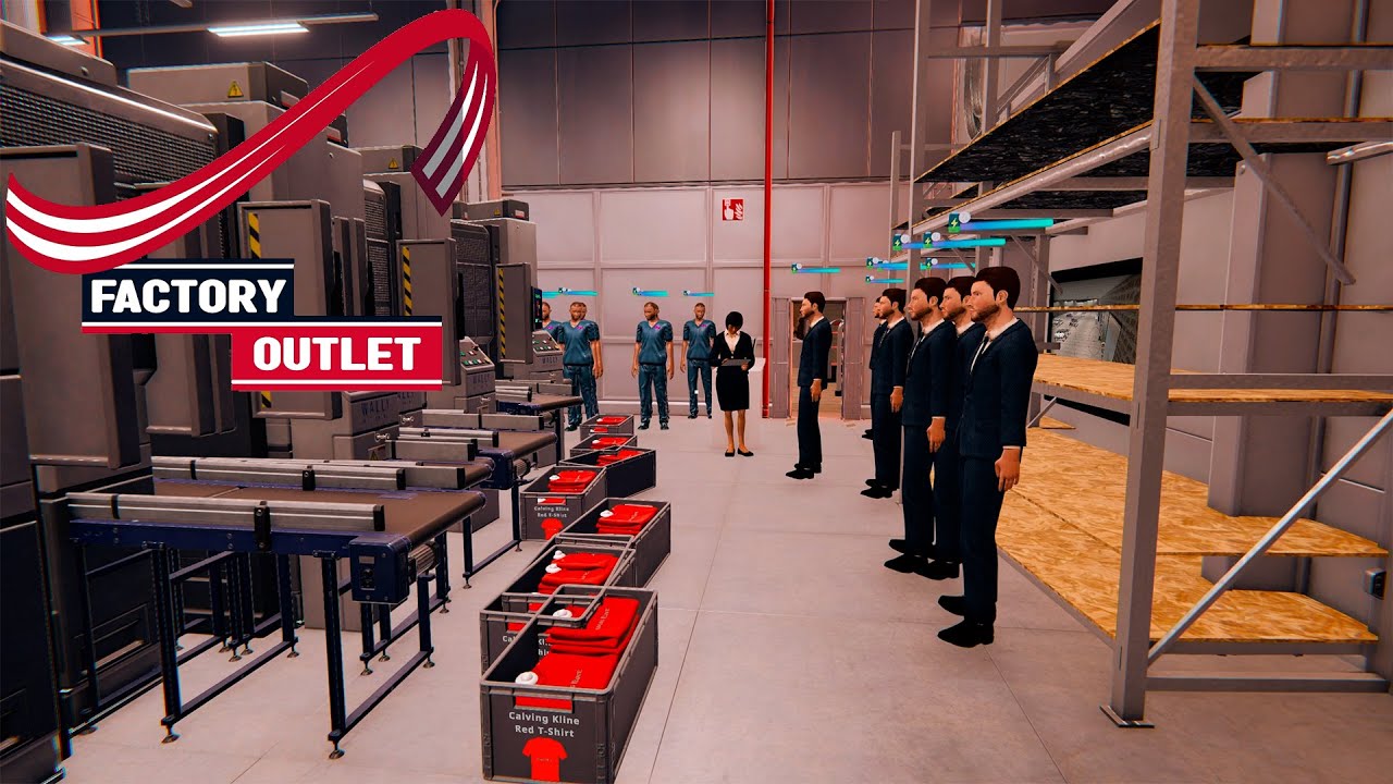 Exploring the HUGE Factory Outlet Simulator Update! New Employees & Features! Part 16