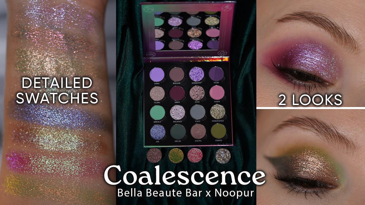 Bella Beaute Bar x Noopur Coalescence Palette | Detailed swatches and 2 looks