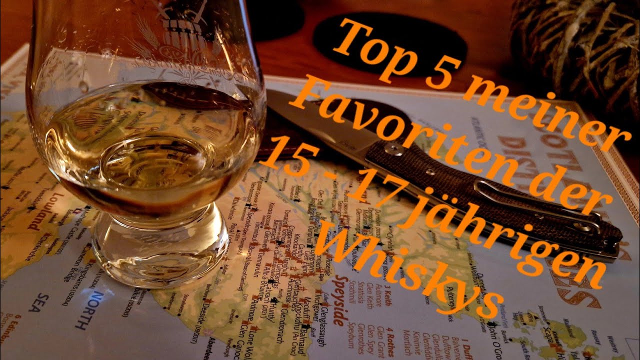 Top 5 meiner Favoriten der 15 - 17 jährigen Whiskys
