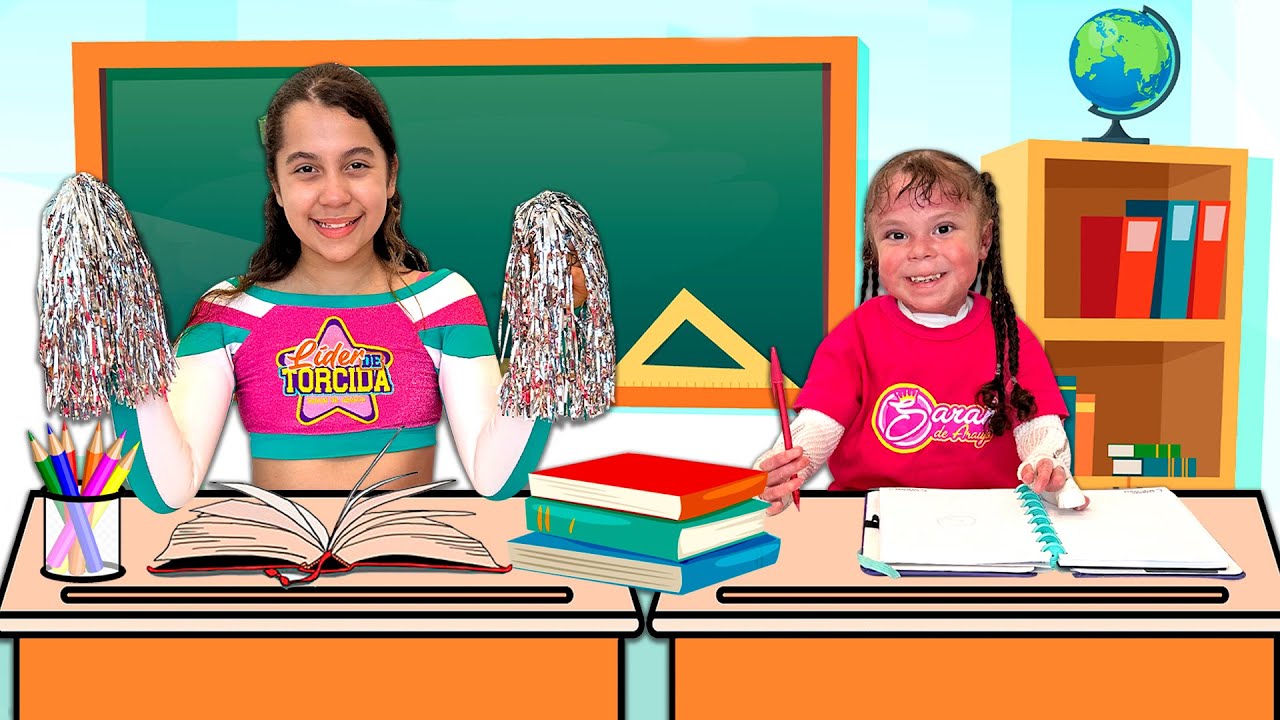 SARAH E ELOAH virou uma LÍDER DE TORCIDA na ESCOLA | Sarah de Araújo