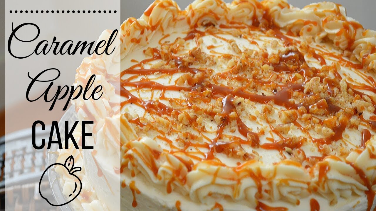 Caramel Apple Cake I How to make a caramel Apple Cake I With cream cheese frosting