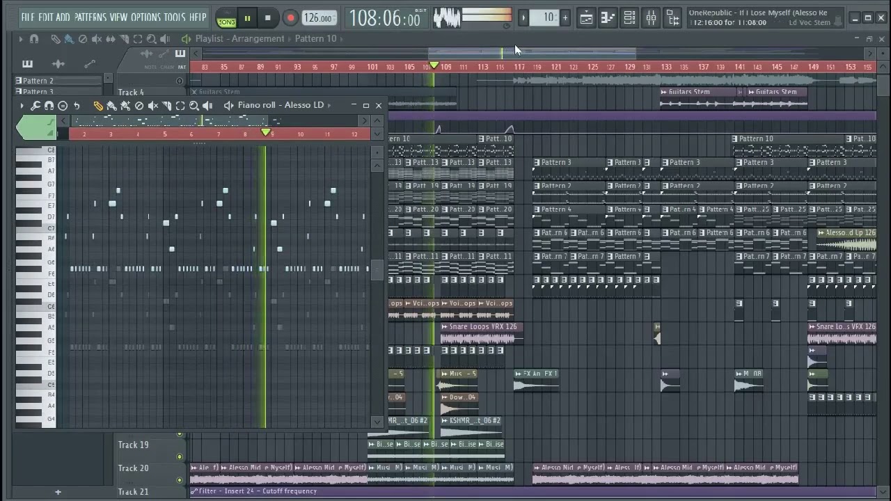 OneRepublic - If I Lose Myself (Alesso Remix) Fl Studio Instrumental Remake