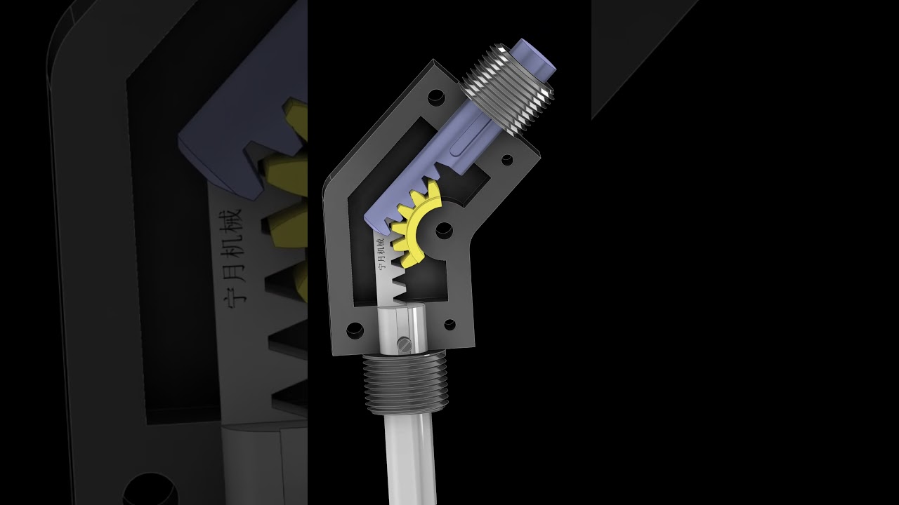 Diagonal transmission #mechanism #3dprinting #machine #solidworks #simulation