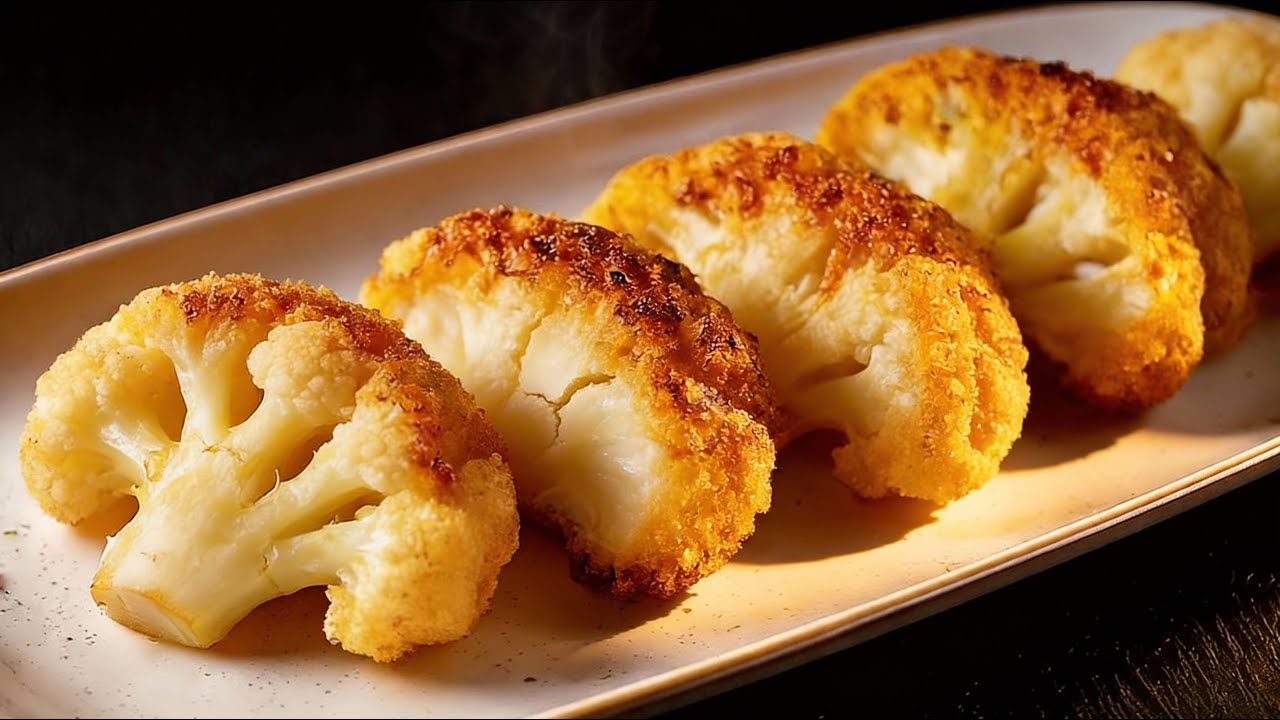 THE BEST Oven Baked Cauliflower Recipe! Easy, Healthy, Cheap DINNER!