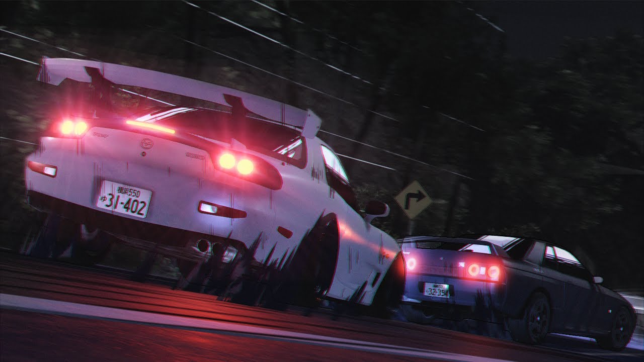 FD3S vs R32: Keikokudoro Skirmish [Initial D: Legend Style Animation ROBLOX]