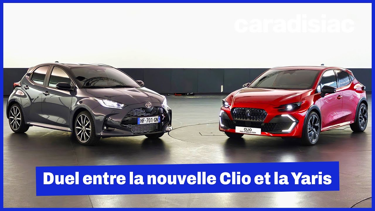 Renault Clio 6 contre Toyota Yaris : la star contre l’outsider, le match en statique