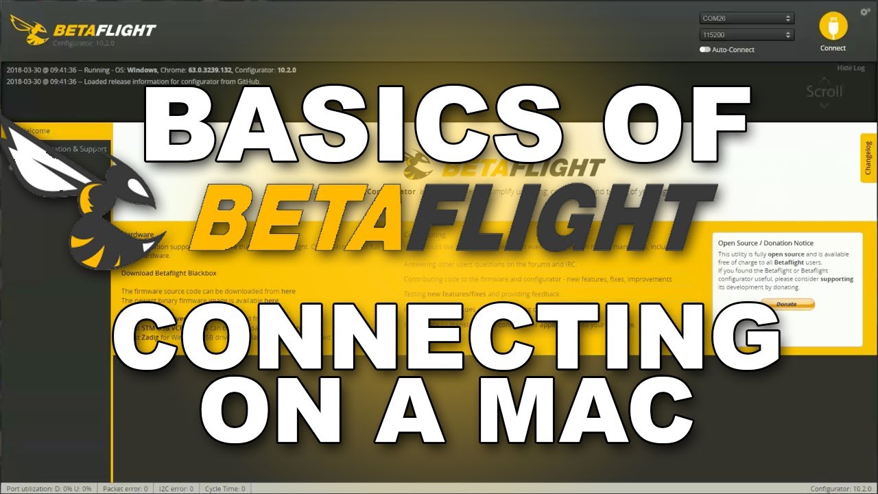 Basics of Betaflight - Connecting on a Macintosh
