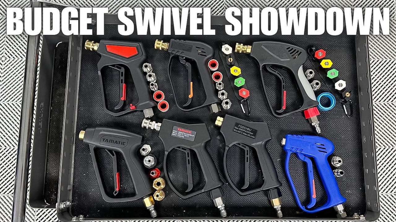 Budget Swivel Spray Guns | Which Is The Best? | Review & Testing | Car Wash Tips