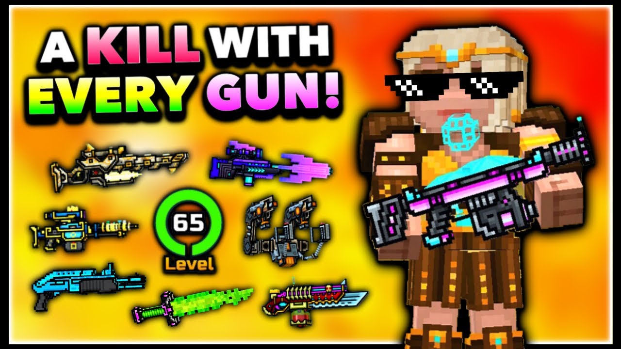 Get a Kill with EVERY WEAPON MAX LEVEL in Pixel Gun 3D! Max Account Challenge! (Special)