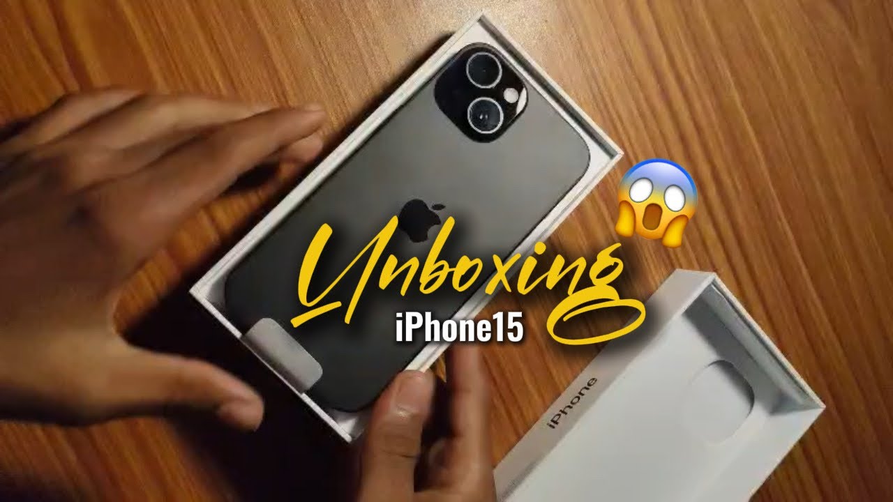 Finally iPhone 15 Black 🖤 Middle Class Dream Unboxing😍|| Unboxing + Accessories + First Impression😊