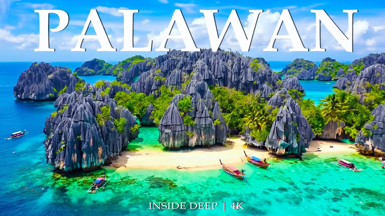 Palawan 4K – Breathtaking Lagoons, White Sands & Hidden Islands with Deep House Chill