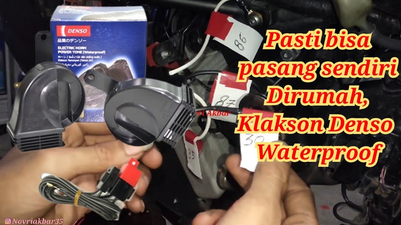 Tutorial cara pasang klakson Denso Power Tone (Waterproof)