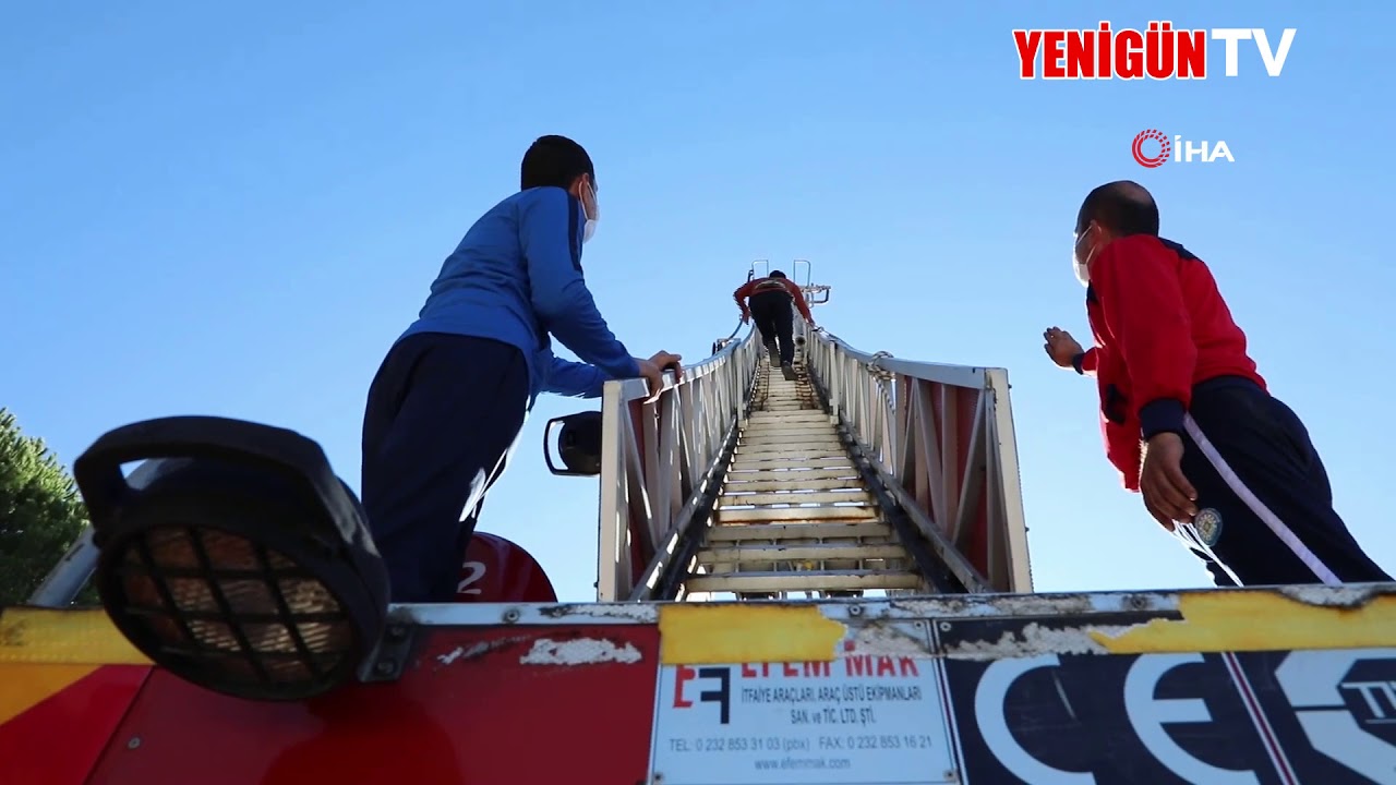 İtfaiyeci olmak için ter döktüler