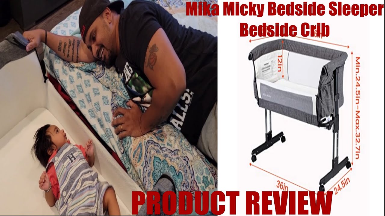 Baby Product Review - Mika Micky Bedside Sleeper Bedside Crib Easy Folding Crib #KaydensKorner