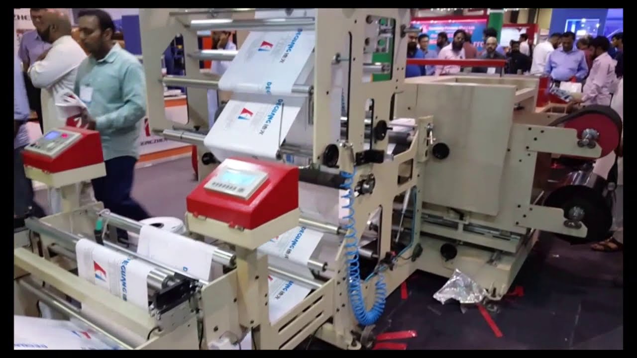 Full Automatic Side Seal Plastic Soft Loop Handle Bag Making Machine