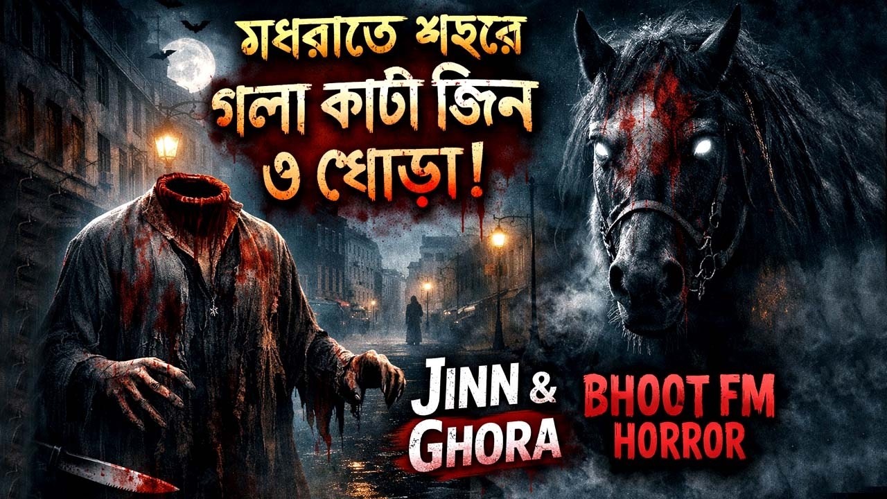 মধ্যরাতে শহরে গলা কাটা জ্বিন ও ঘোড়া! | Jinn & Ghora | Bhoot FM Horror