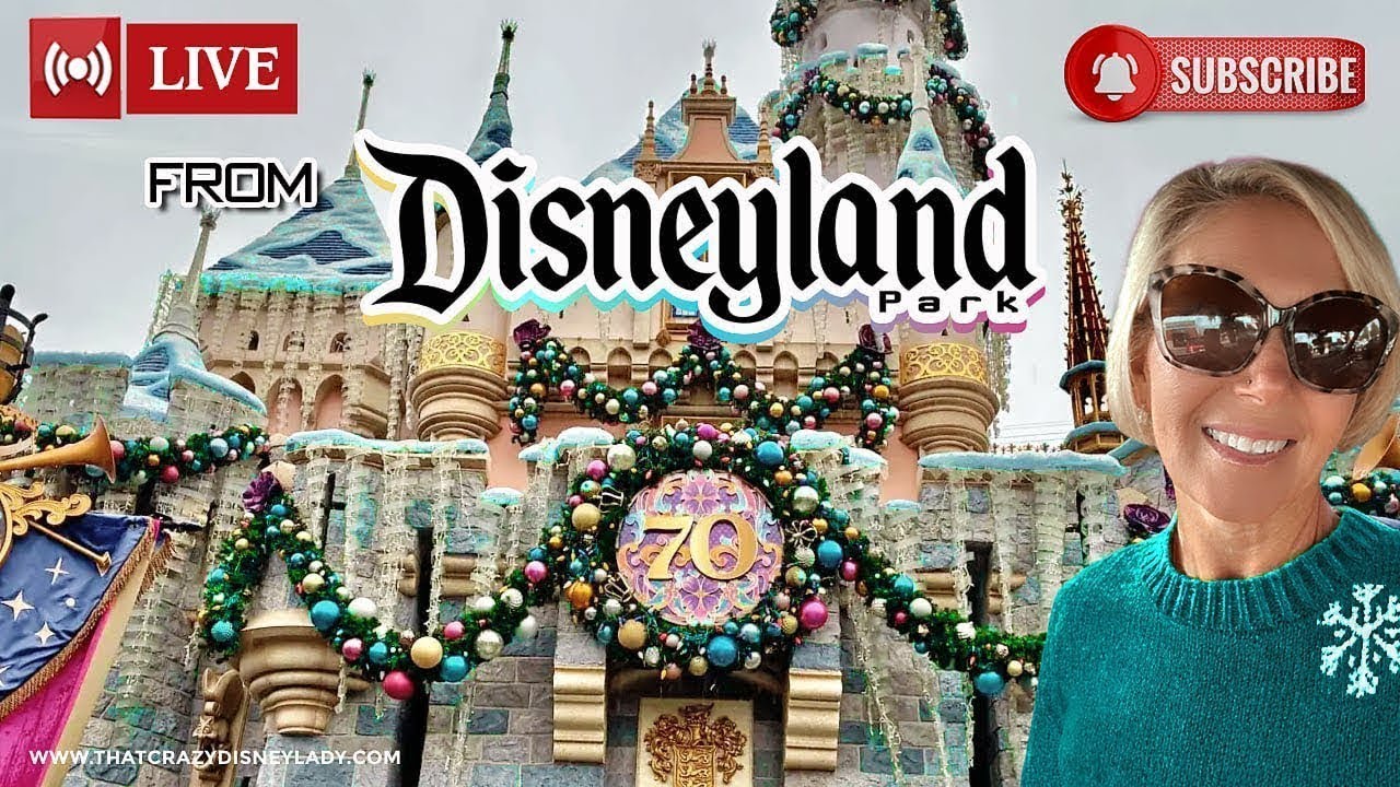 Live from Disneyland parade, rides, shows, fireworks 12/8/25 #live