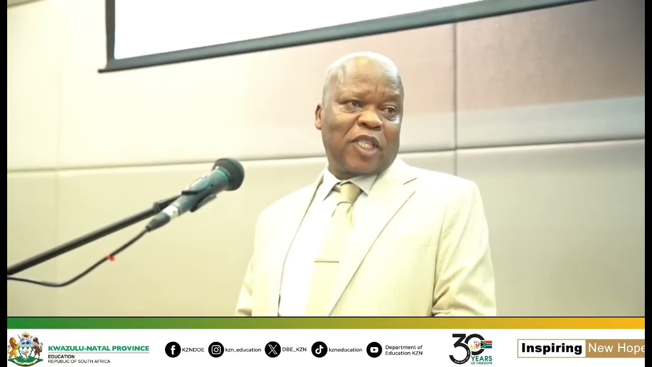 The HOD for the KwaZulu-Natal Department of Education, Mr Nkosinathi Ngcobo