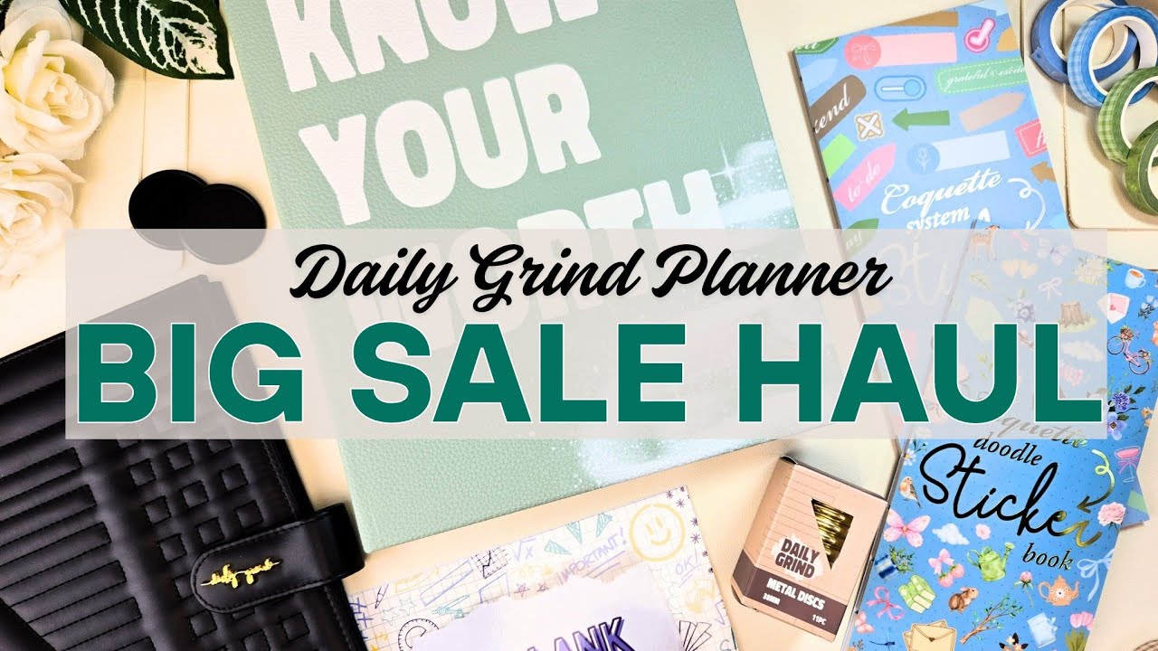 I Got Huge Discounts! Daily Grind Planner Summer Sale Haul//Luxe Planner Cover, Discs, and More