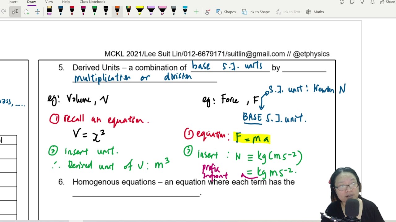 1.1b Derived Units | AS Physical Quantities and Units | Cambridge A Level 9702 Physics
