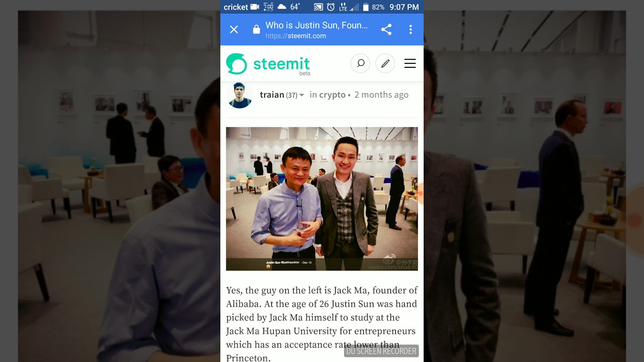 Who is Justin Sun, Tron,s Creatator!