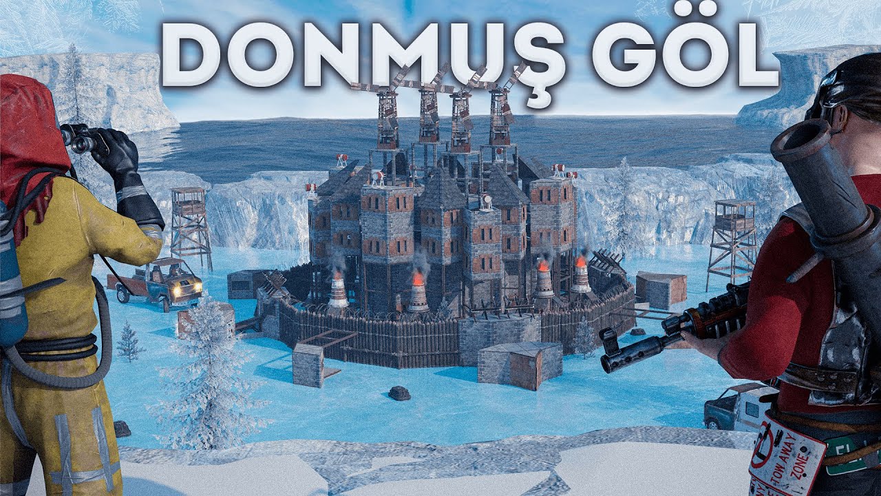 DONMUŞ GÖL'DE KRALLIK KURMAK (4 ONLİNE RAİD!!) | Rust Türkçe Solo