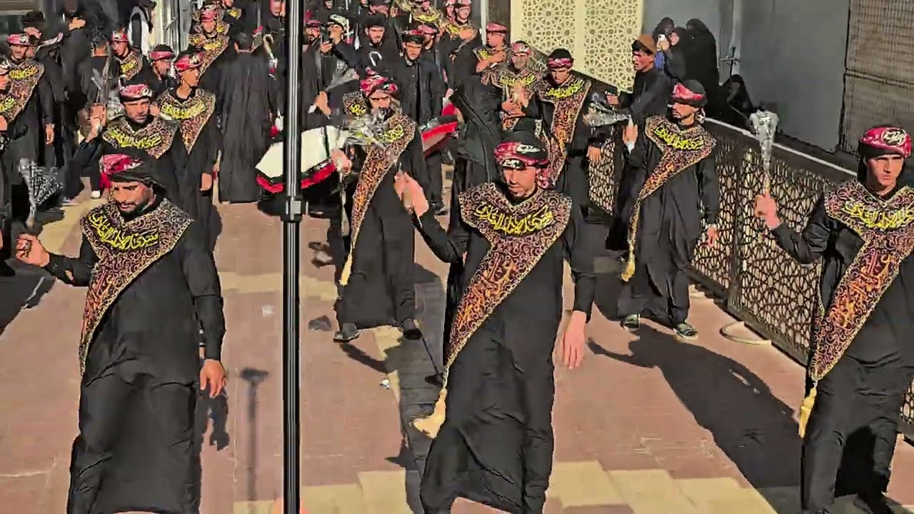 موكب منتدى الامام الصادق ع | مدينة النجف بذكرى استشهاد الرسول الاعضم ص