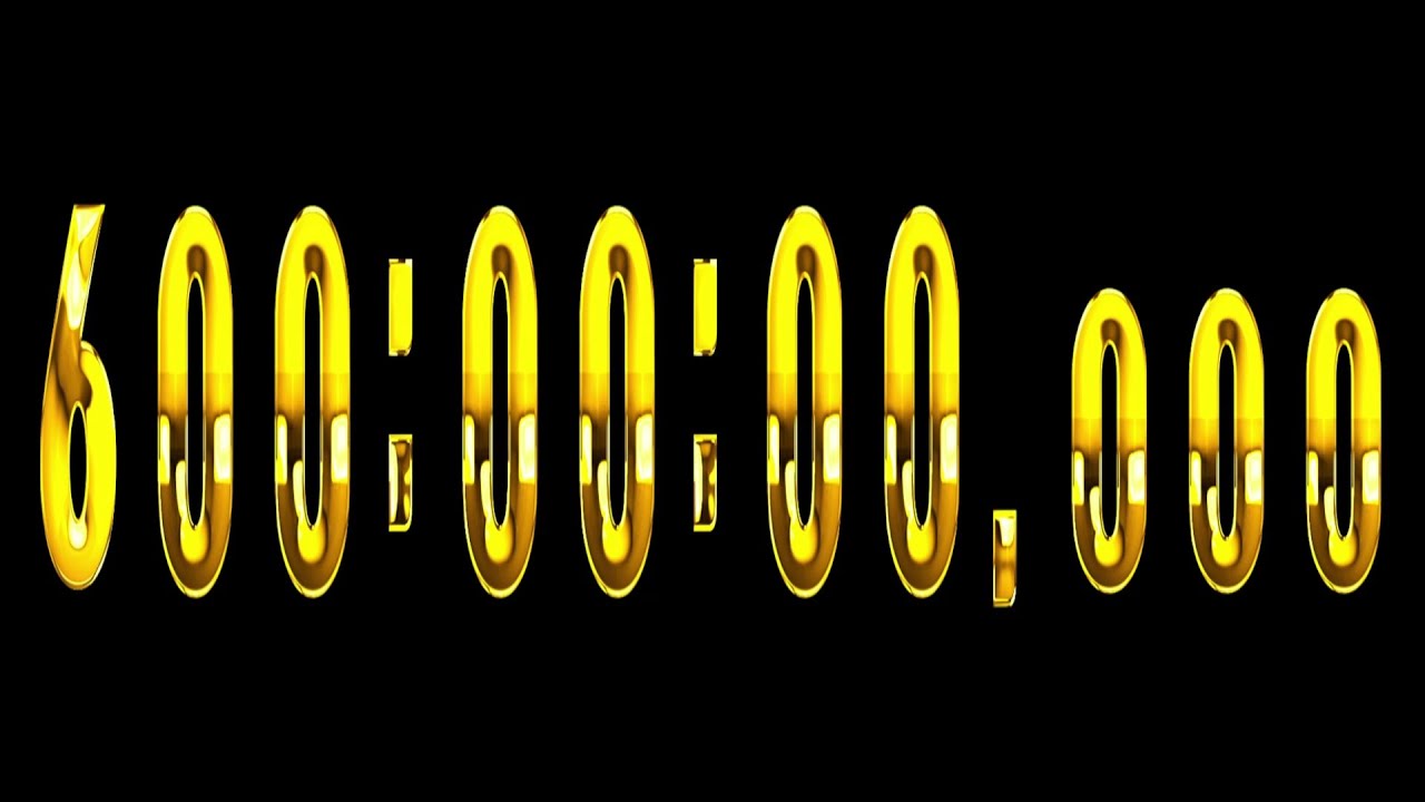 600 hours countdown timer