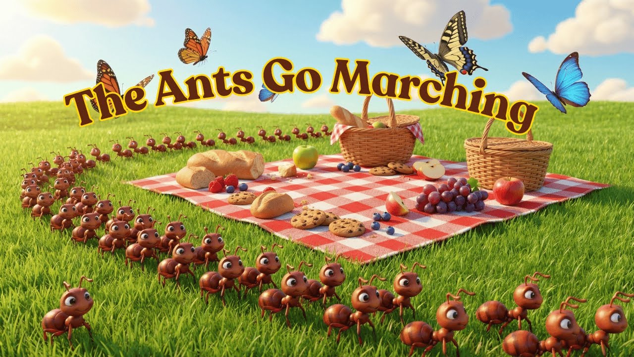 The Ants Go Marching | Fun Nursery Rhymes for Kids | Counting Songs | Picnic Adventure