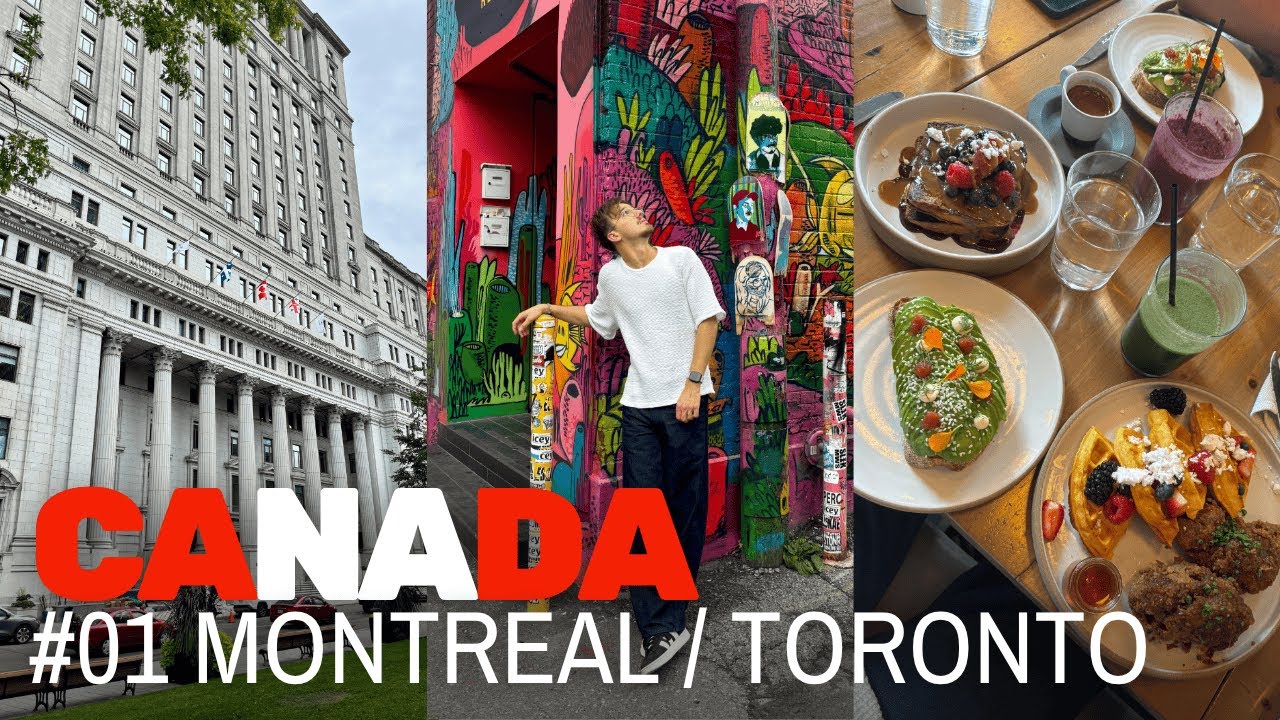 VLOG 01 🇨🇦🍁 - L’arrivée au Canada ! On découvre Montreal et Toronto !