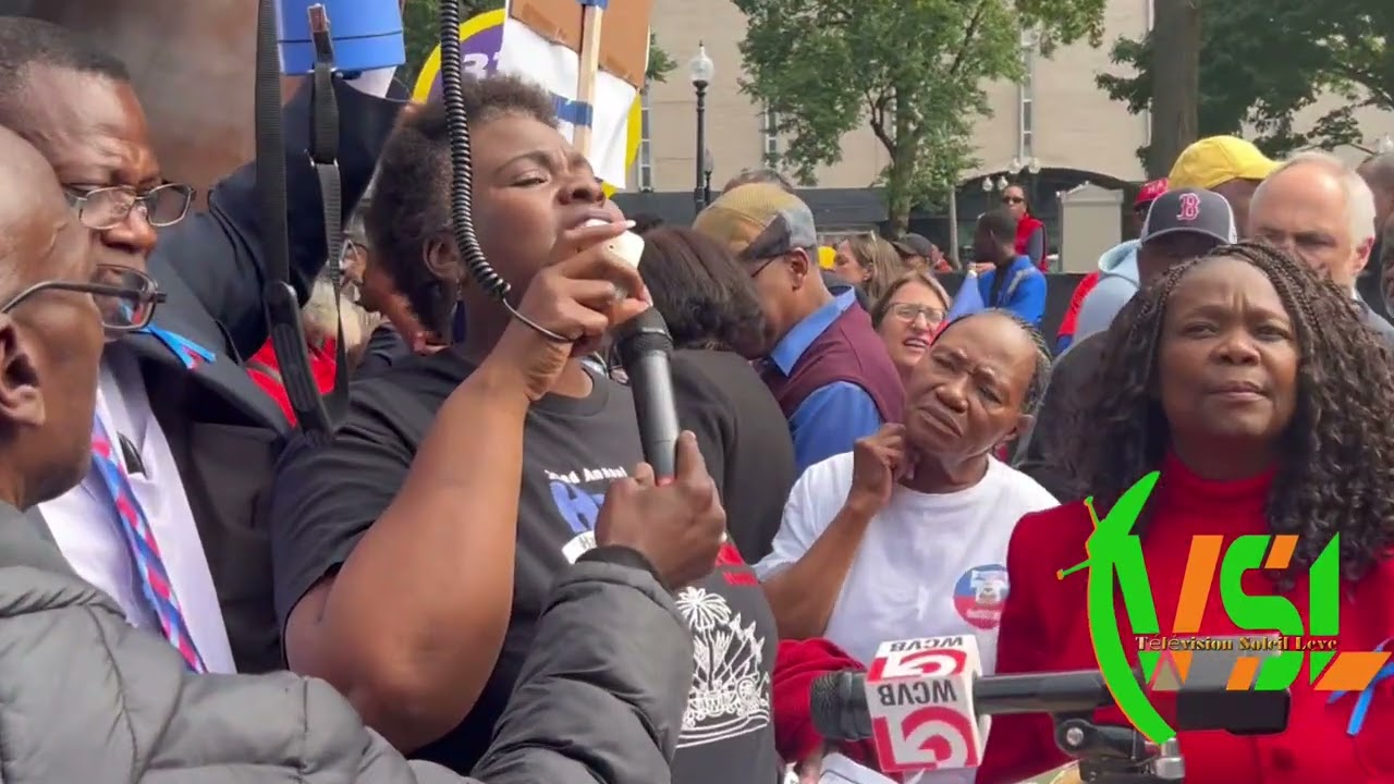 manifestasyon ayisyen nan Boston Massachusetts #haitian  #boston #caribbean #haiti