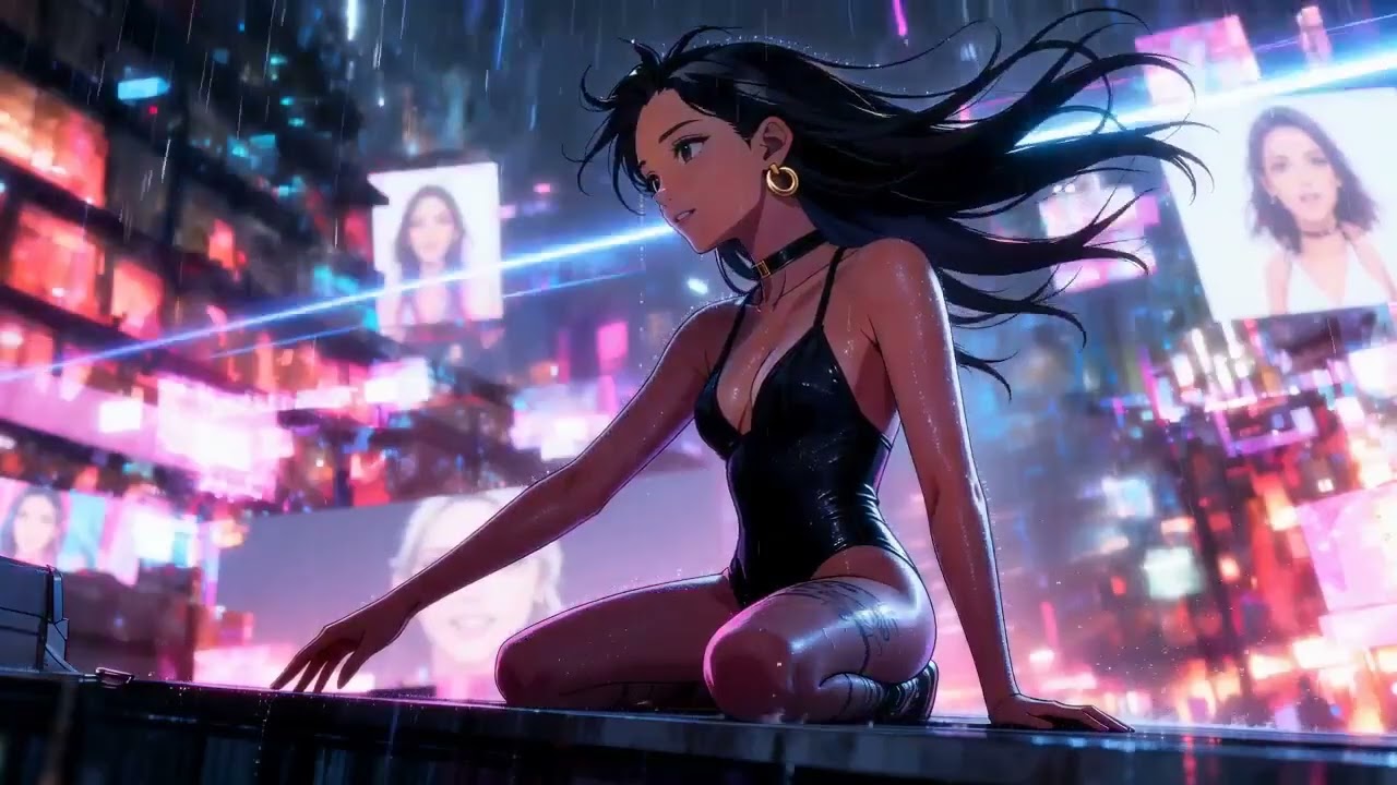 🎮 AI Girlfriend Game • Cyberpunk Ambient Mix ☯️ Deep Focus & Gaming Soundscape