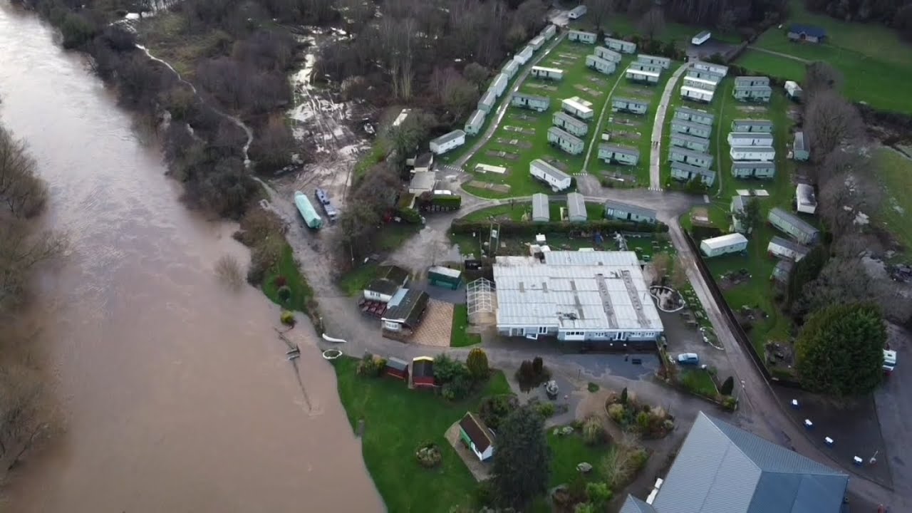 River Wye Caravan & Camping Park -❌ 3/1/24 Symonds Yat(Swollen River)🆙💦🎥💨👍 @redfox111 🔝👀💦🚁