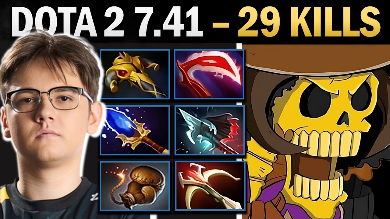 Clinkz with 29 Kills and Aghanims - Dota 7.41