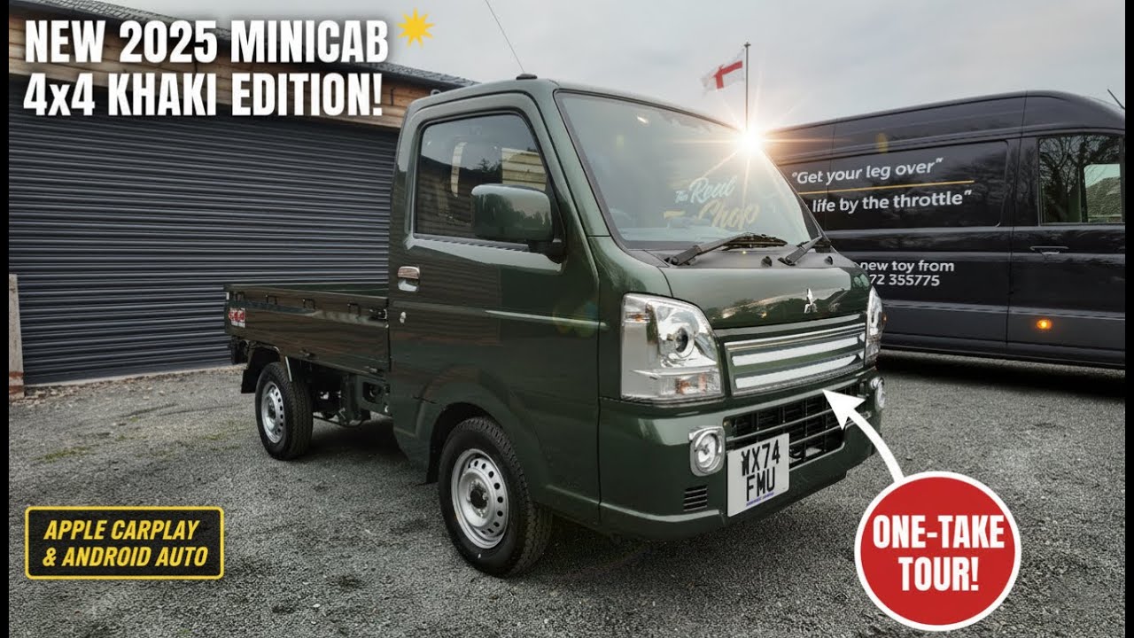 2025 Mitsubishi Minicab 4x4 Khaki Special Edition Walkaround! Is This The Ultimate Kei Truck?