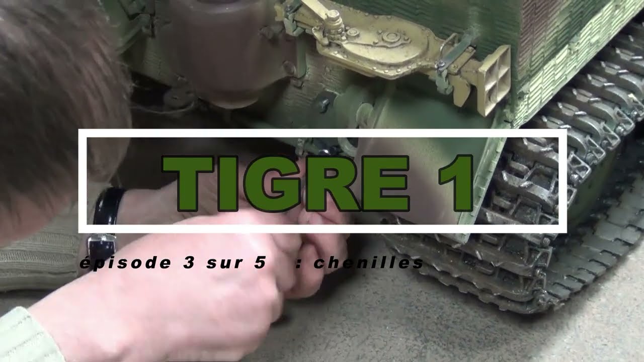 changement de chenille sur tigre RC de 260 kg